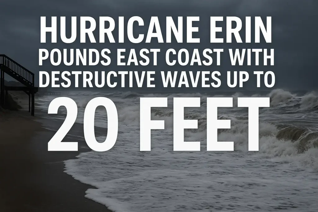 Hurricane Erin Pounds East Coast With Destructive Waves Up to 20 Feet