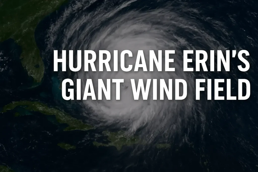 Hurricane Erin’s Expanding Wind Field