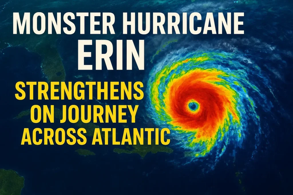 Monster Hurricane Erin Strengthens on Journey Across the Atlantic
