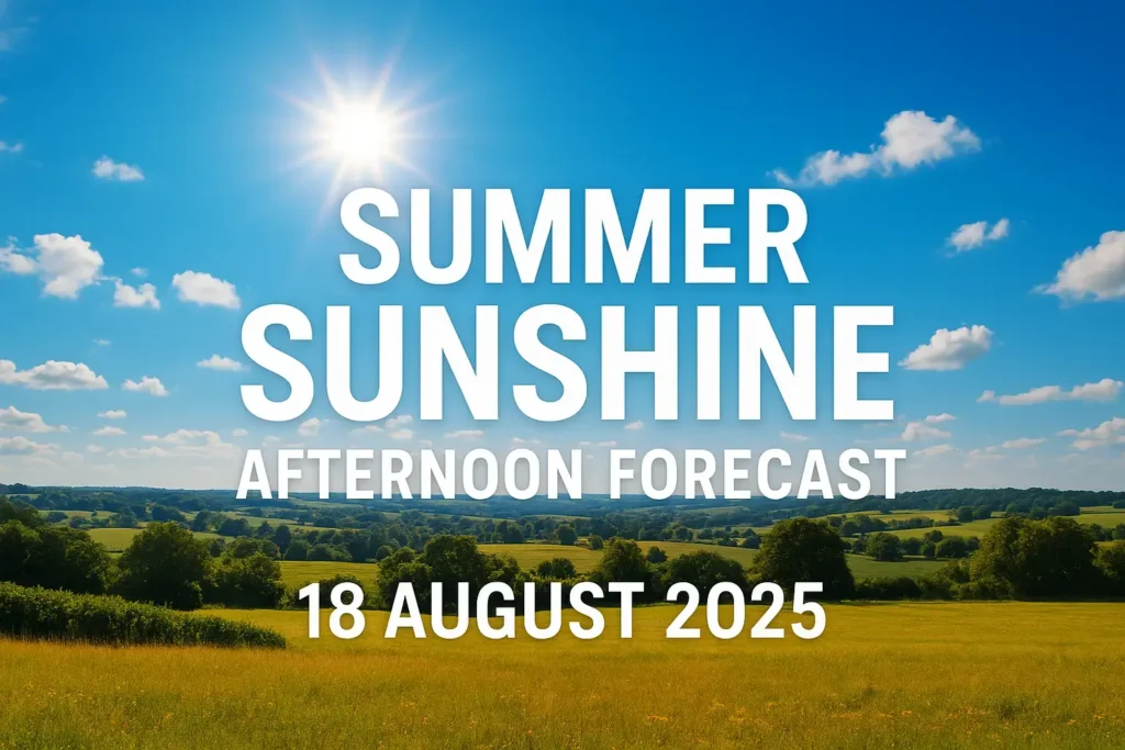 UK Weather Forecast: Summer Sunshine and Breezy Conditions – 18 August 2025