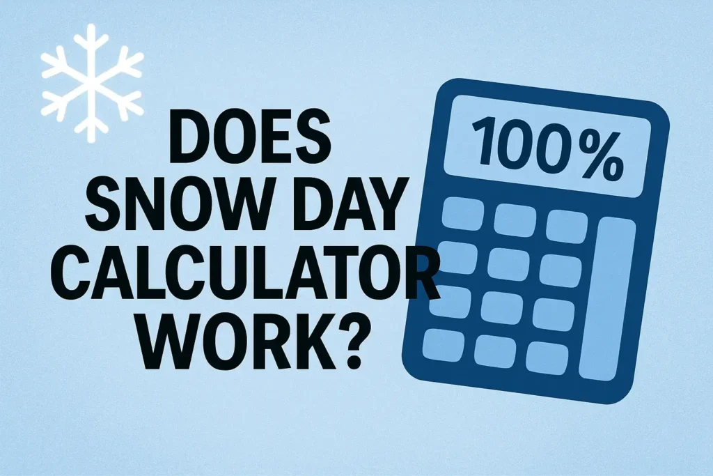 does snow day calculator work​
